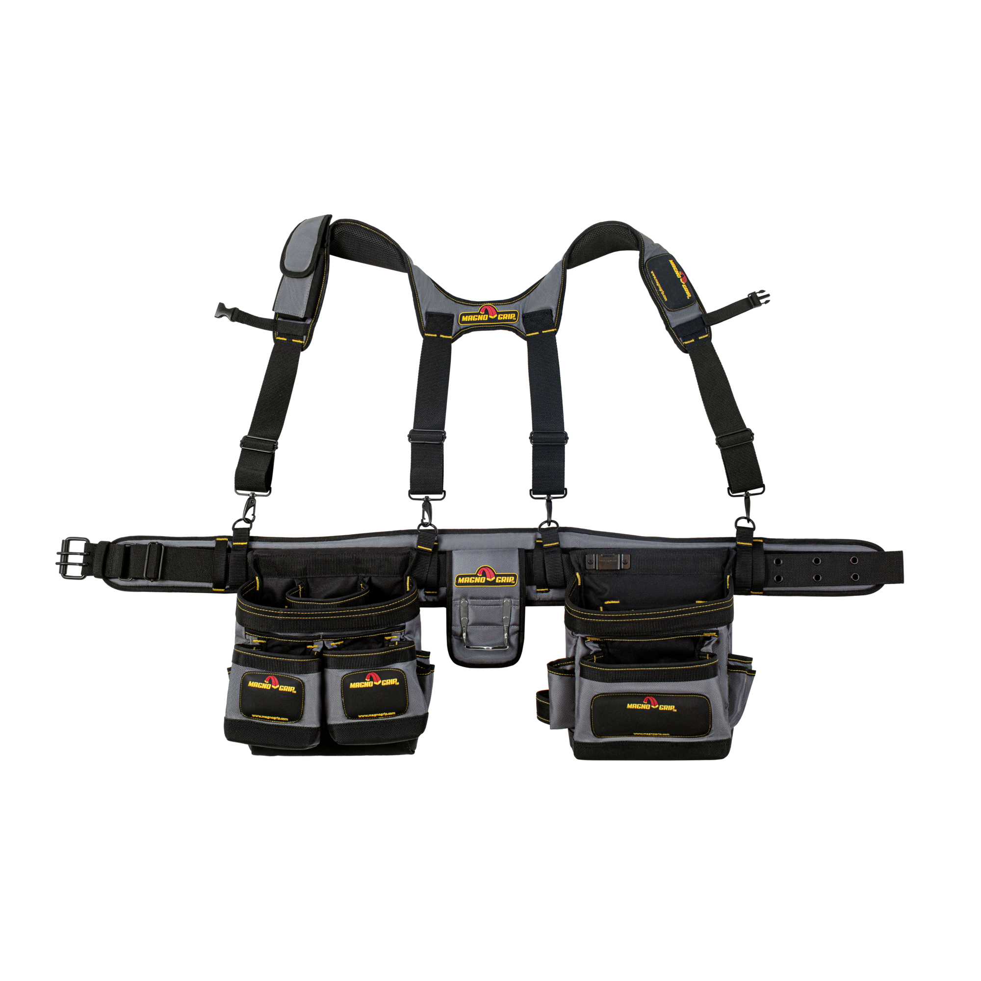 MagnoGrip Inc., 33-Pocket Pro Magnetic Tool Suspension Rig, Color Black, Pockets (qty.) 33 Material Polyester, Model# 002-634